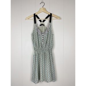 Patterson J. Kincaid | Floral Striped Mini Dress